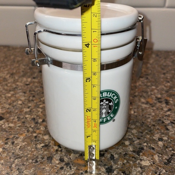 Starbucks 2007 Split Mermaid Tail Original Logo Mini Canister Container - Picture 12 of 13